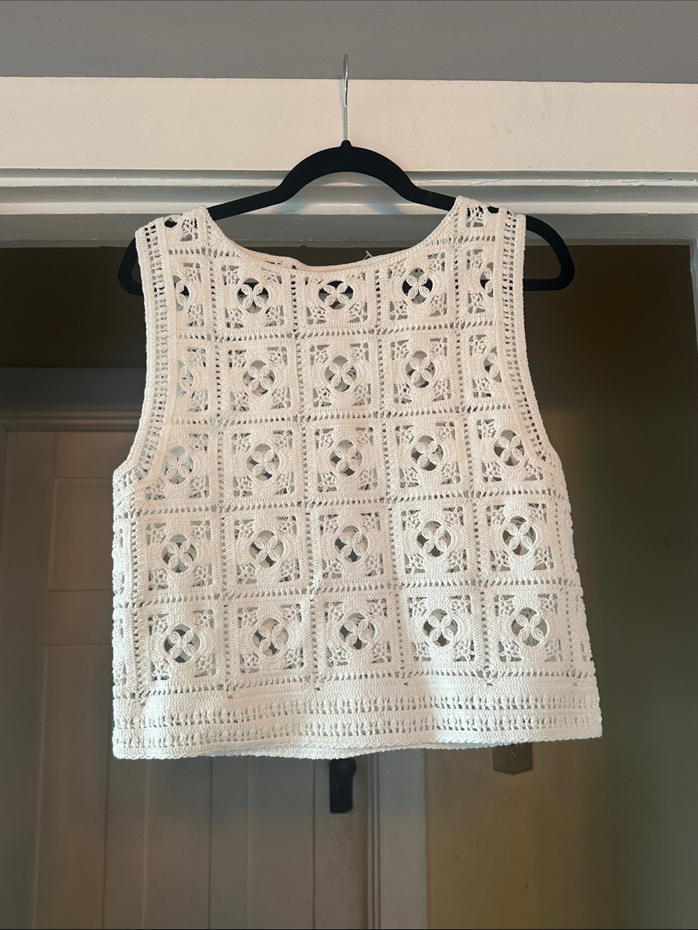 Sezane Lysiane Crochet Top